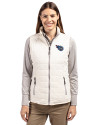 Tennessee Titans Cutter & Buck Rainier PrimaLoft® Womens Eco Insulated Full Zip Puffer Vest Coconut Front Thumbnail Image