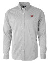 San Francisco 49ers Cutter & Buck Versatech Pinstripe Stretch Mens Big and Tall Dress Shirt Black Mannequin Thumbnail Image