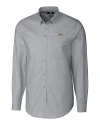 Green Bay Packers Cutter & Buck Stretch Oxford Mens Long Sleeve Dress Shirt Charcoal Mannequin Thumbnail Image