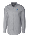 View image 2: Detroit Lions Cutter & Buck Easy Care Stretch Oxford Mens Long Sleeve Button Down Shirt Charcoal Mannequin
