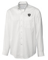 Las Vegas Raiders Cutter & Buck Epic Easy Care Fine Twill Mens Long Sleeve Dress Shirt White Mannequin Thumbnail Image