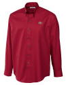 San Francisco 49ers Cutter & Buck Epic Easy Care Fine Twill Mens Long Sleeve Dress Shirt Cardinal Red Mannequin Thumbnail Image