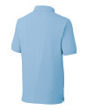 Carolina Panthers Cutter & Buck Advantage Eco Tri-Blend Pique Mens Big and Tall Polo Atlas Light Blue Mannequin Back Thumbnail Image