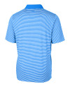 Kansas City Royals Cutter & Buck Forge Tonal Stripe Stretch Mens Big and Tall Polo Digital Mannequin Back Thumbnail Image