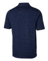 Chicago Bears Cutter & Buck Advantage Tri-Blend Space Dye Mens Big and Tall Polo Dark Liberty Navy Mannequin Back Thumbnail Image