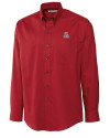 Arizona Wildcats Cutter & Buck Epic Easy Care Nailshead Mens Long Sleeve Dress Shirt Cardinal Red Mannequin Thumbnail Image