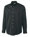 Alabama Crimson Tide Cutter & Buck Epic Easy Care Nailshead Mens Long Sleeve Dress Shirt Black Mannequin Thumbnail Image