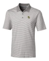 Baylor Bears Cutter & Buck Forge Tonal Stripe Stretch Mens Big and Tall Polo Polished Medium Gray Mannequin Thumbnail Image