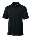 Arkansas Razorbacks Cutter & Buck CB Drytec Genre Textured Solid Mens Big and Tall Polo Black Mannequin Thumbnail Image