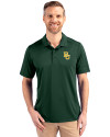 Baylor Bears Cutter & Buck Prospect Eco Textured Stretch Recycled Mens Big & Tall Polo Hunter Green Front Thumbnail Image