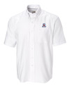 Arizona Wildcats Cutter & Buck Epic Easy Care Nailshead Mens Short Sleeve Dress Shirt White Mannequin Thumbnail Image