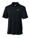 James Madison Dukes Cutter & Buck Genre Textured Solid Mens Polo Black Mannequin Thumbnail Image