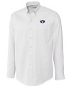 Brigham Young Cougars Cutter & Buck Epic Easy Care Nailshead Mens Big and Tall Long Sleeve Dress Shirt White Mannequin Thumbnail Image