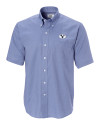 Brigham Young Cougars Cutter & Buck Epic Easy Care Nailshead Mens Big and Tall Short Sleeve Dress Shirt French Blue Mannequin Thumbnail Image
