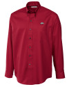 Arkansas Razorbacks Cutter & Buck Epic Easy Care Fine Twill Mens Big and Tall Dress Shirt Cardinal Red Mannequin Thumbnail Image
