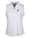 Boise State Broncos Cutter & Buck Forge Stretch Womens Sleeveless Polo White Mannequin Thumbnail Image