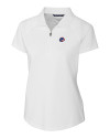 View image 9: Boise State Broncos Cutter & Buck Forge Stretch Womens Short Sleeve Polo White Mannequin