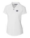 Brigham Young Cougars Cutter & Buck Forge Stretch Womens Short Sleeve Polo White Mannequin Thumbnail Image