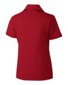 Arizona Wildcats Cutter & Buck Genre Textured Solid Womens Polo Red Mannequin Back Thumbnail Image