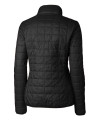 Florida State Seminoles Cutter & Buck Rainier PrimaLoft®  Womens Eco Insulated Full Zip Puffer Jacket Black Mannequin Back Thumbnail Image
