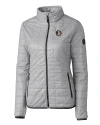 Florida State Seminoles Cutter & Buck Rainier PrimaLoft®  Womens Eco Insulated Full Zip Puffer Jacket Polished Medium Gray Mannequin Thumbnail Image