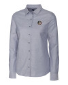 Florida State Seminoles Cutter & Buck Stretch Oxford Womens Long Sleeve Dress Shirt Charcoal Mannequin Thumbnail Image