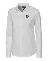Florida State Seminoles Cutter & Buck Stretch Oxford Womens Long Sleeve Dress Shirt White Mannequin Thumbnail Image