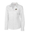 Colorado Buffaloes Cutter & Buck Epic Easy Care Fine Twill Womens Long Sleeve Dress Shirt White Mannequin Thumbnail Image