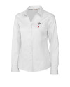 Cincinnati Bearcats Cutter & Buck Epic Easy Care Fine Twill Womens Long Sleeve Dress Shirt White Mannequin Thumbnail Image