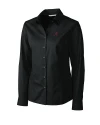 Alabama Crimson Tide Cutter & Buck Epic Easy Care Fine Twill Womens Long Sleeve Dress Shirt Black Mannequin Thumbnail Image