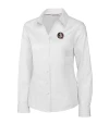 Florida State Seminoles Cutter & Buck Epic Easy Care Fine Twill Womens Long Sleeve Dress Shirt White Mannequin Thumbnail Image
