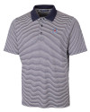 Arizona Wildcats Cutter & Buck Forge Tonal Stripe Stretch Mens Polo Liberty Navy Mannequin Thumbnail Image
