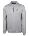 Florida State Seminoles Cutter & Buck Stealth Heathered Quarter Zip Mens Pullover Polished Medium Gray Mannequin Thumbnail Image