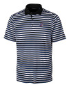 Boise State Broncos Cutter & Buck Mens Forge Polo Multi Stripe Tour Blue Mannequin Thumbnail Image