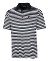 Florida State Seminoles Cutter & Buck Mens Forge Polo Multi Stripe Black Mannequin Thumbnail Image