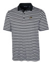 Colorado Buffaloes Cutter & Buck Mens Forge Polo Multi Stripe Black Mannequin Thumbnail Image
