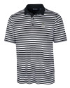Colorado State Rams Cutter & Buck Mens Forge Polo Multi Stripe Black Mannequin Thumbnail Image