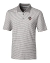 Florida State Seminoles Cutter & Buck Forge Tonal Stripe Stretch Mens Big and Tall Polo Polished Medium Gray Mannequin Thumbnail Image