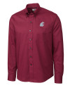 Washington State Cougars Cutter & Buck Epic Easy Care Nailshead Mens Long Sleeve Dress Shirt Chutney Mannequin Thumbnail Image