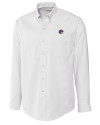 Boise State Broncos Cutter & Buck Epic Easy Care Nailshead Mens Long Sleeve Dress Shirt White Mannequin Thumbnail Image