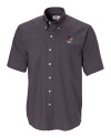 Georgia Bulldogs Cutter & Buck Epic Easy Care Nailshead Mens Big and Tall Short Sleeve Dress Shirt Black Mannequin Thumbnail Image