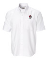 Georgia Bulldogs Cutter & Buck Epic Easy Care Nailshead Mens Short Sleeve Dress Shirt White Mannequin Thumbnail Image