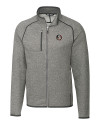 Florida State Seminoles Cutter & Buck Mainsail Sweater-Knit Mens Big and Tall Full Zip Jacket Polished Heather Mannequin Thumbnail Image
