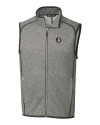 Florida State Seminoles Cutter & Buck Mainsail Sweater-Knit Mens Big and Tall Full Zip Vest Polished Heather Mannequin Thumbnail Image
