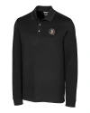 Florida State Seminoles Cutter & Buck Advantage Eco Tri-Blend Pique Mens Big and Tall Long Sleeve Polo Black Mannequin Thumbnail Image