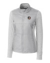Florida State Seminoles Cutter & Buck Stealth Hybrid Quilted Womens Full Zip Windbreaker Jacket Polished Medium Gray Mannequin Thumbnail Image