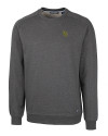 View image 1: Baylor Bears Cutter & Buck Saturday Cotton Blend Mens Crew Neck Sweatshirt Charcoal Heather Mannequin