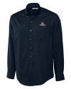 Gonzaga Bulldogs Cutter & Buck Epic Easy Care Fine Twill Mens Big and Tall Dress Shirt Navy Blue Mannequin Thumbnail Image