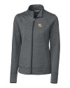 Marquette Golden Eagles Cutter & Buck Shoreline Heathered Womens Full Zip Jacket Charcoal Heather Mannequin Thumbnail Image