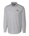 Gonzaga Bulldogs Cutter & Buck Stretch Oxford Stripe Mens Long Sleeve Dress Shirt Charcoal Mannequin Thumbnail Image